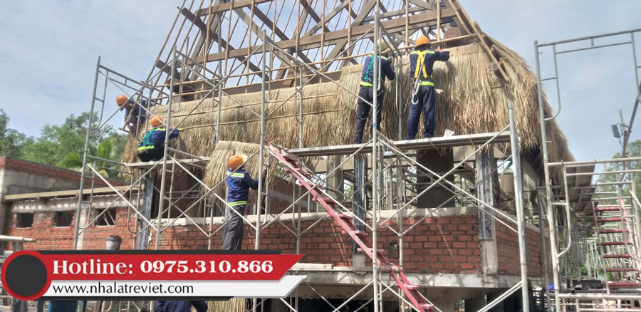 Công trình nhà rông lợp lá cỏ tranh khu di lịch sinh thái Hòn Ngọc Phú Yên 1