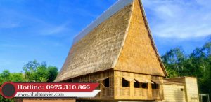 Công trình nhà rông lợp lá cỏ tranh khu di lịch sinh thái Hòn Ngọc Phú Yên 9