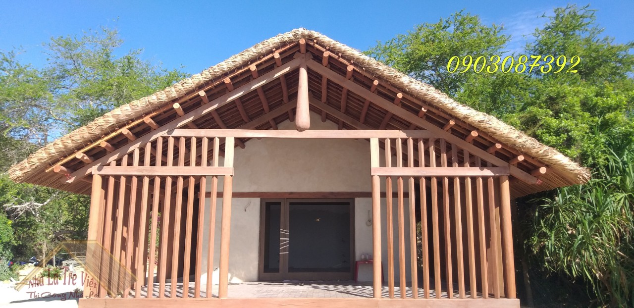 THI CÔNG NHÀ MÁI LÁ KHU NGHỈ DƯỠNG, HOMESTAY, RESORT 5
