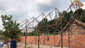 Dịch vụ xây dựng nhà lá dừa quán nhậu tại Hậu Giang trọn gói 1