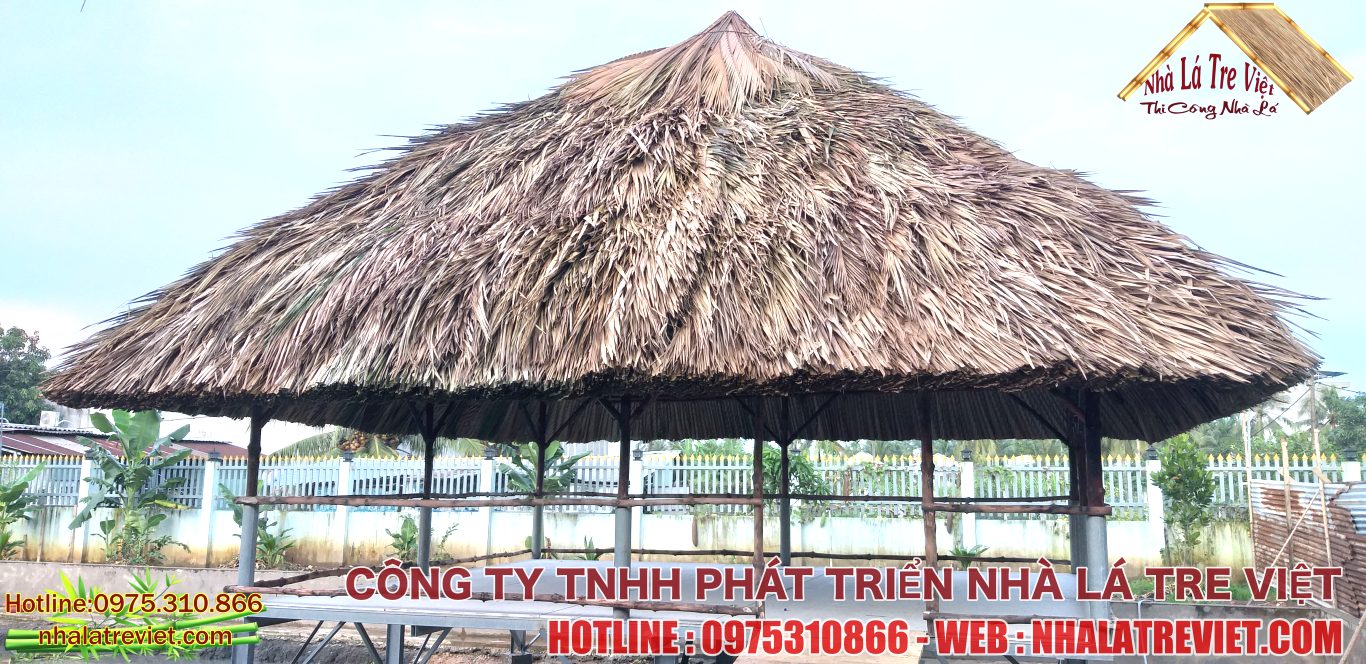 Thi công nhà chòi lá khu du lịch Củ Chi 1