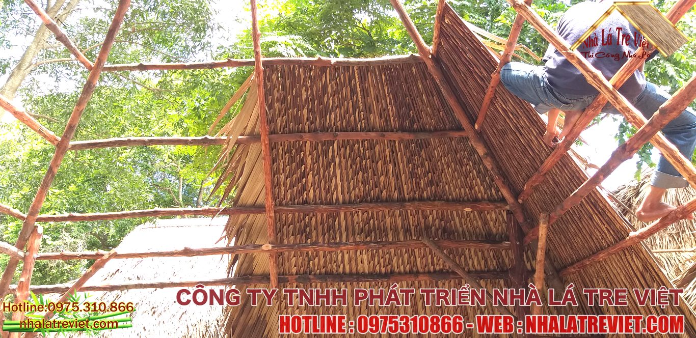 Thi Công Nhà Chòi Lá Sân Vườn Tiền Giang 3 Thi Công Nhà Chòi Lá Sân Vườn Tiền Giang 3