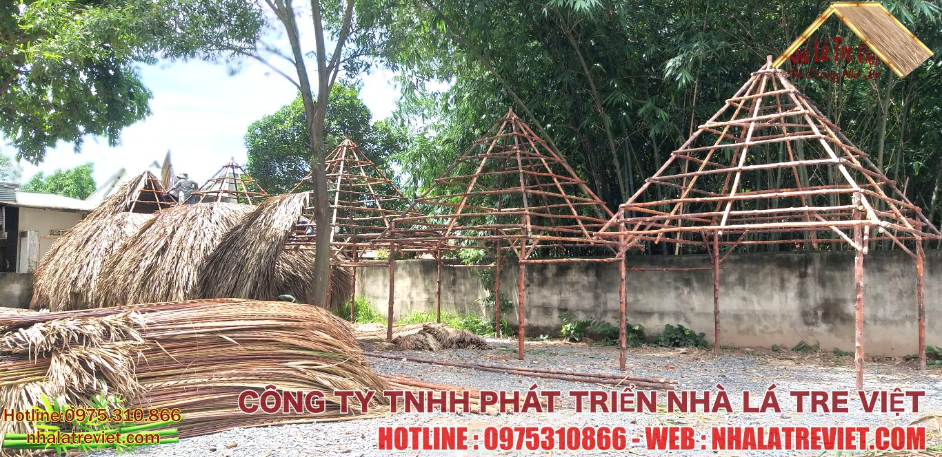 Thi Công Nhà Chòi Lá Sân Vườn Tiền Giang 4 Thi Công Nhà Chòi Lá Sân Vườn Tiền Giang 4