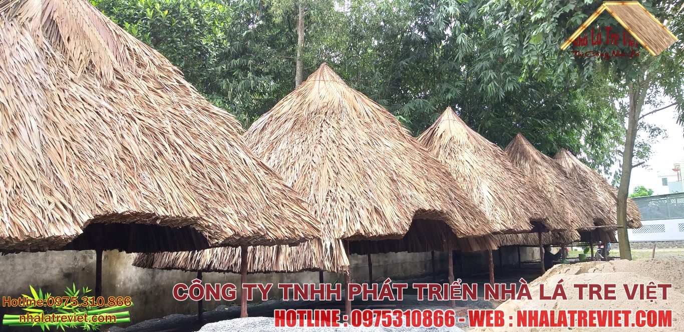 Thi Công Nhà Chòi Lá Sân Vườn Tiền Giang 2 Thi Công Nhà Chòi Lá Sân Vườn Tiền Giang 2