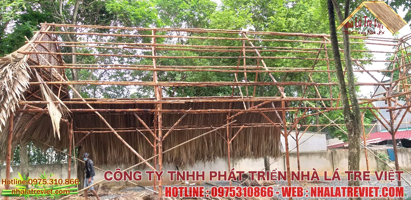 Thi Công Dựng Lợp Nhà Lá Tại Bình Dương 6