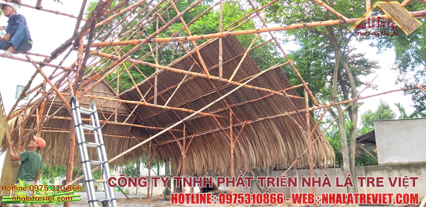 Thi Công Dựng Lợp Nhà Lá Tại Bình Dương 7