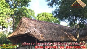 Thi Công Dựng Lợp Nhà Lá Tại Bình Dương 11