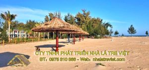 Thi công nhà lá dừa phong cách hiện đại cho khu nghỉ dưỡng 2025 7