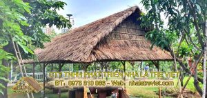 Thi công nhà lá dừa với cột đước chống mối mọt 3