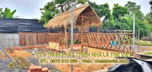Thi công và thiết kế mái lá cho khu vực sự kiện 6