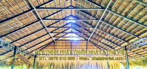 Thiết kế nhà lá hiện đại với khung sắt cho resort 2025 9