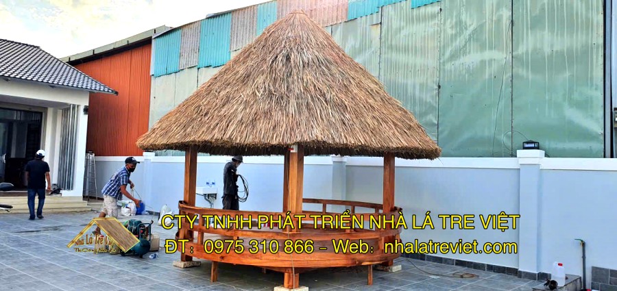 Thi Công Chòi Tranh Miền Tây & Sân Vườn 3 Không gian bên trong chòi tranh rộng rãi, thoáng đãng.